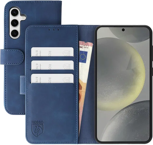 Rosso Element Samsung Galaxy S24 Hoesje Book Case Wallet Blauw afbeelding 1