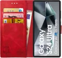 Rosso Element Samsung Galaxy S24 Ultra Hoesje Book Case Wallet Rood