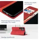 Rosso Element Samsung Galaxy S24 Ultra Hoesje Book Case Wallet Rood afbeelding 3