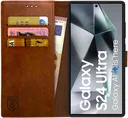 Rosso Element Samsung Galaxy S24 Ultra Hoesje Book Case Wallet Bruin