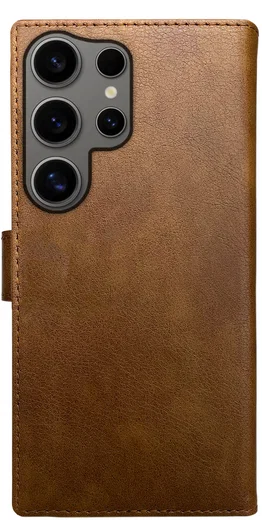 Rosso Element Samsung Galaxy S24 Ultra Hoesje Book Case Wallet Bruin afbeelding 2
