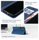 Rosso Element Samsung Galaxy S24 Ultra Hoesje Book Case Wallet Blauw afbeelding 3
