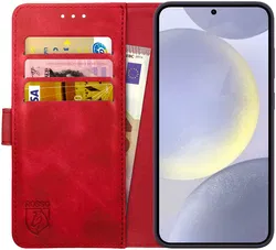Rosso Element Samsung Galaxy S24 Plus Hoesje Book Case Wallet Rood afbeelding