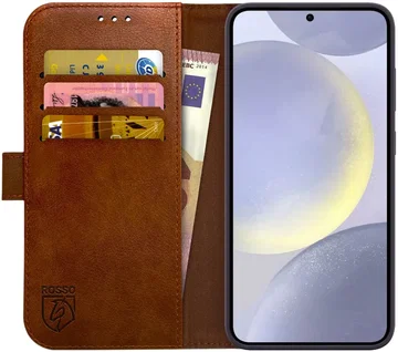 Rosso Element Samsung Galaxy S24 Plus Hoesje Book Case Wallet Bruin