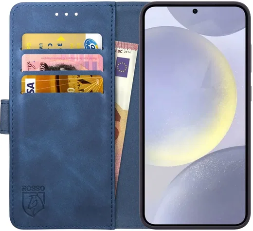 Rosso Element Samsung Galaxy S24 Plus Hoesje Book Case Wallet Blauw afbeelding 1