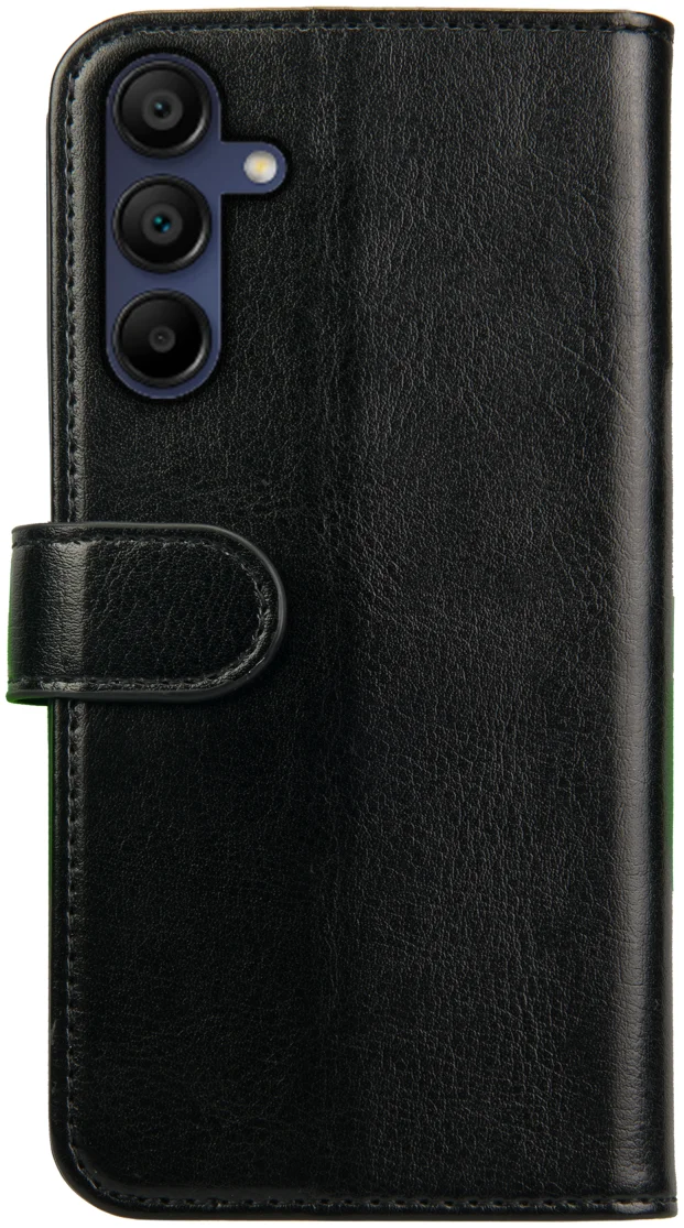 Rosso Element Samsung Galaxy A15 Hoesje Book Case Wallet Zwart afbeelding 2