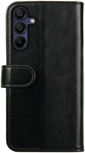 Rosso Element Samsung Galaxy A15 Hoesje Book Case Wallet Zwart afbeelding 2