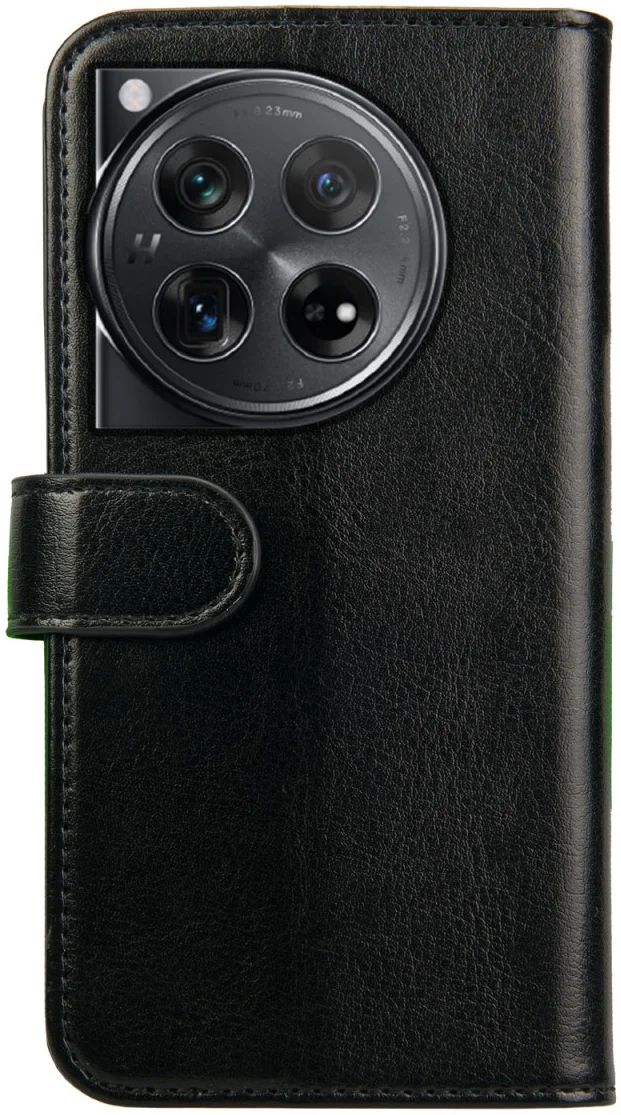 Rosso Element OnePlus 12 Hoesje Book Cover Case Wallet Zwart afbeelding 2