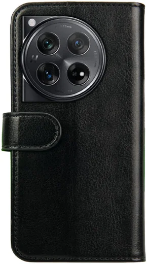 Rosso Element OnePlus 12 Hoesje Book Cover Case Wallet Zwart afbeelding 2