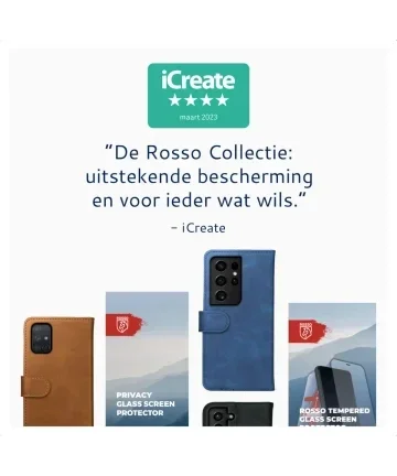 Rosso Element OnePlus 12 Hoesje Book Cover Case Wallet Zwart afbeelding 5