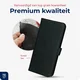 Rosso Deluxe Samsung Galaxy S24 Hoesje Echt Leer Book Case Zwart afbeelding 4