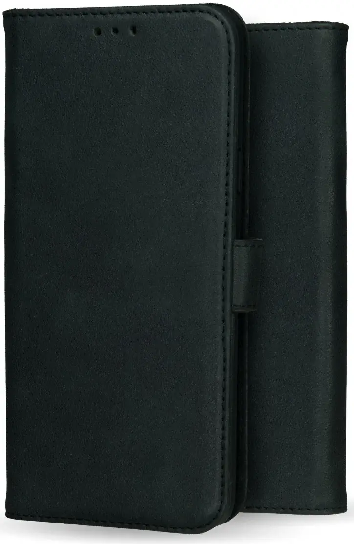 Rosso Deluxe Samsung Galaxy S24 Hoesje Echt Leer Book Case Zwart afbeelding 13