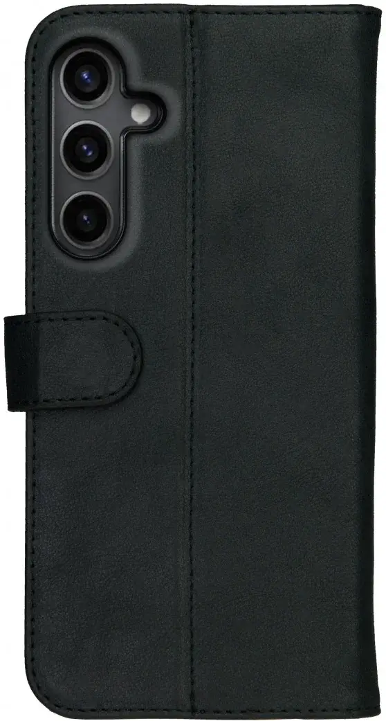 Rosso Deluxe Samsung Galaxy S24 Hoesje Echt Leer Book Case Zwart afbeelding 10