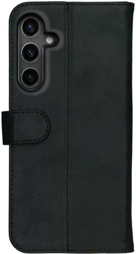 Rosso Deluxe Samsung Galaxy S24 Hoesje Echt Leer Book Case Zwart afbeelding 10