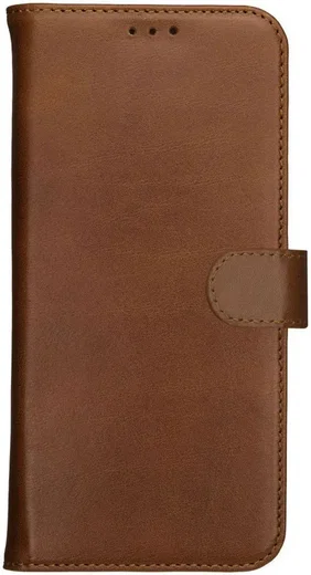 Rosso Deluxe Samsung Galaxy S24 Hoesje Echt Leer Book Case Bruin afbeelding 12