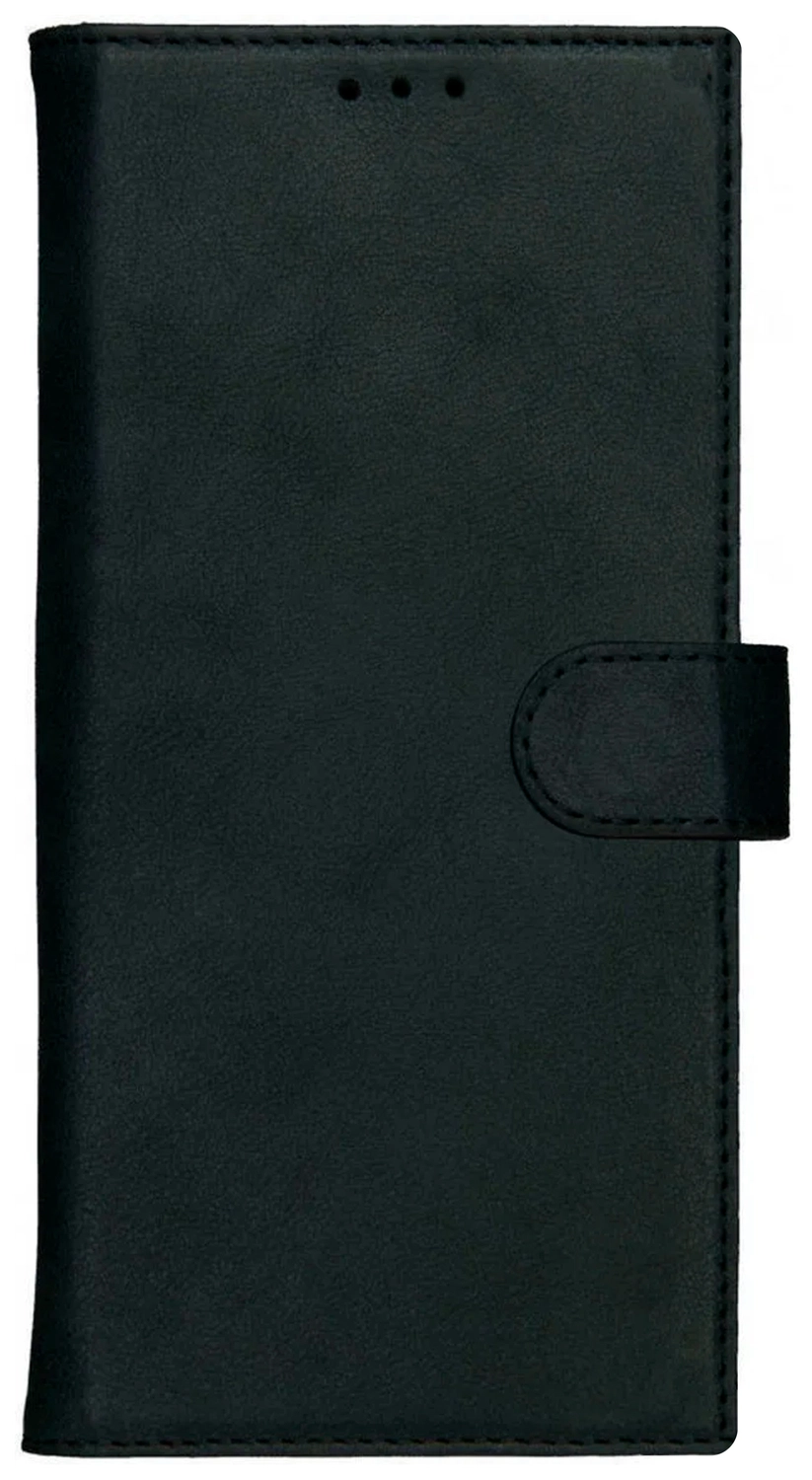 Rosso Deluxe Samsung Galaxy S24 Ultra Hoesje Echt Leer Book Case Zwart afbeelding 10