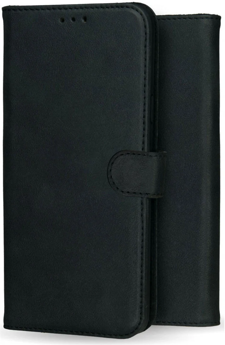 Rosso Deluxe Samsung Galaxy S24 Plus Hoesje Echt Leer Book Case Zwart afbeelding 9