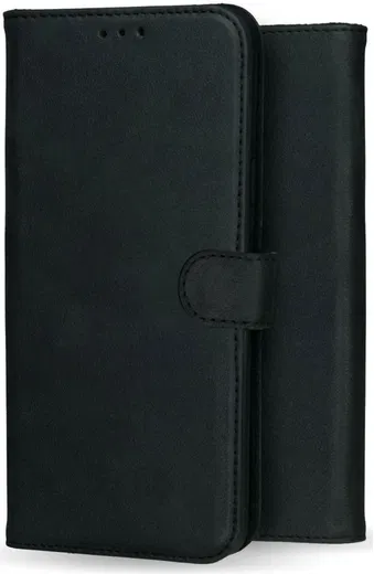Rosso Deluxe Samsung Galaxy S24 Plus Hoesje Echt Leer Book Case Zwart afbeelding 9