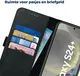 Rosso Deluxe Samsung Galaxy S24 Plus Hoesje Echt Leer Book Case Zwart afbeelding 6