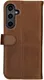 Rosso Deluxe Samsung Galaxy S24 Plus Hoesje Echt Leer Book Case Bruin afbeelding 2