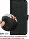 Rosso Deluxe Samsung Galaxy A15 Hoesje Echt Leer Book Case Zwart afbeelding 6