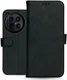 Rosso Deluxe OnePlus 12 Hoesje Echt Leer Book Case Zwart afbeelding 6
