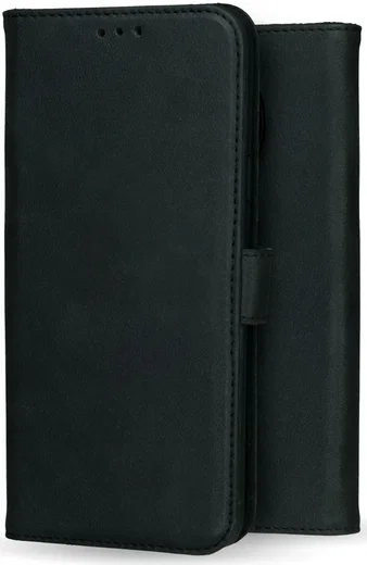 Rosso Deluxe OnePlus 12 Hoesje Echt Leer Book Case Zwart afbeelding 7