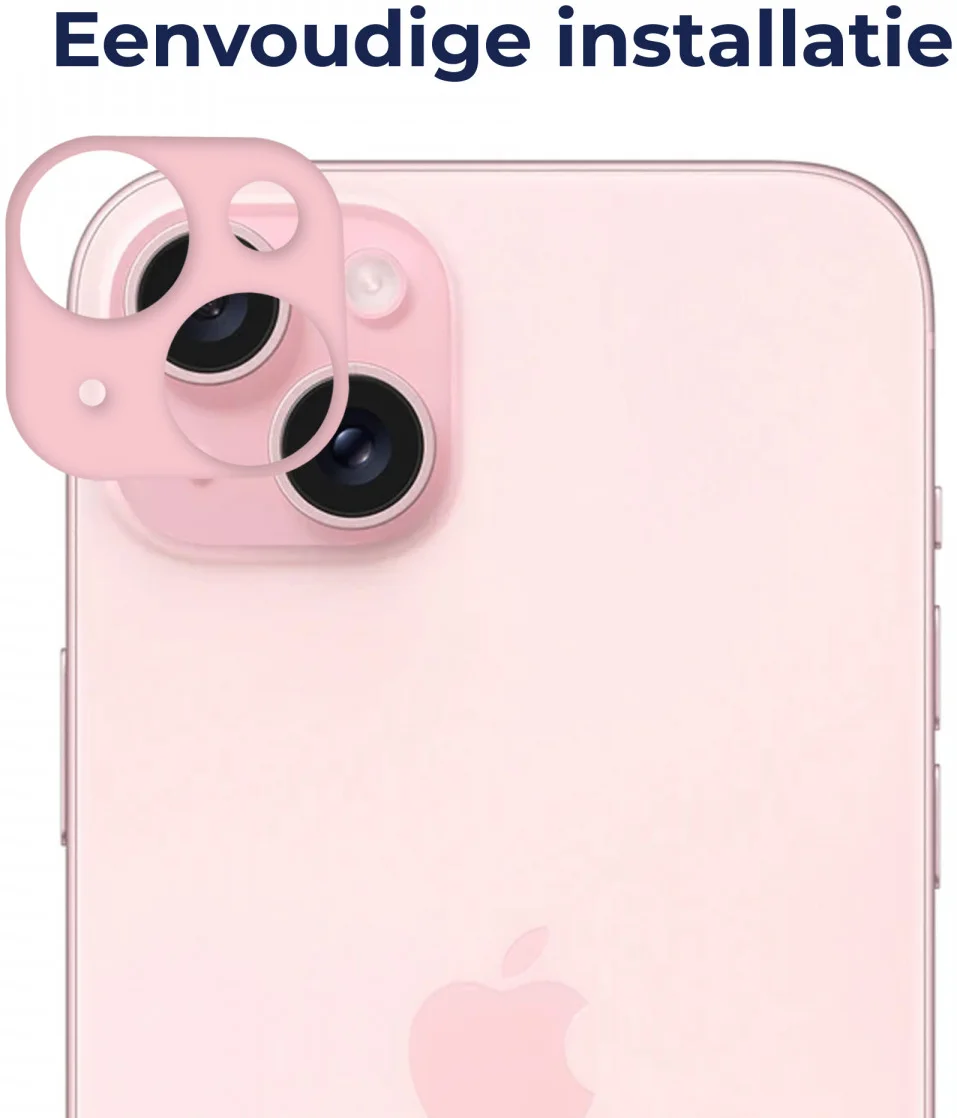 Rosso Apple iPhone 15 / 15 Plus Camera Lens Protector Roze afbeelding 2