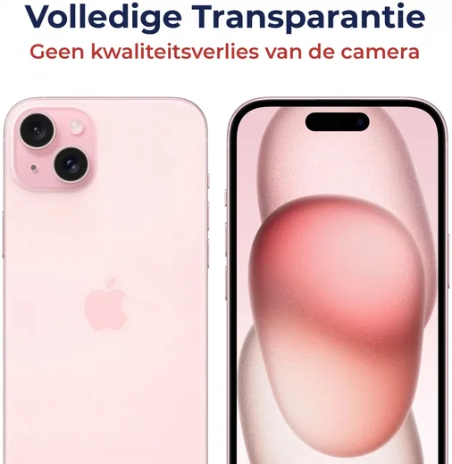 Rosso Apple iPhone 15 / 15 Plus Camera Lens Protector Roze afbeelding 4