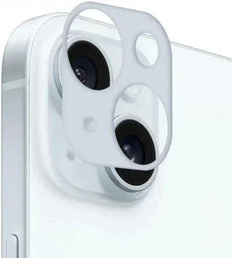 Rosso Apple iPhone 15 / 15 Plus Camera Lens Protector Blauw afbeelding 1