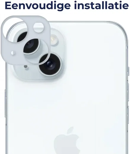 Rosso Apple iPhone 15 / 15 Plus Camera Lens Protector Blauw afbeelding 2