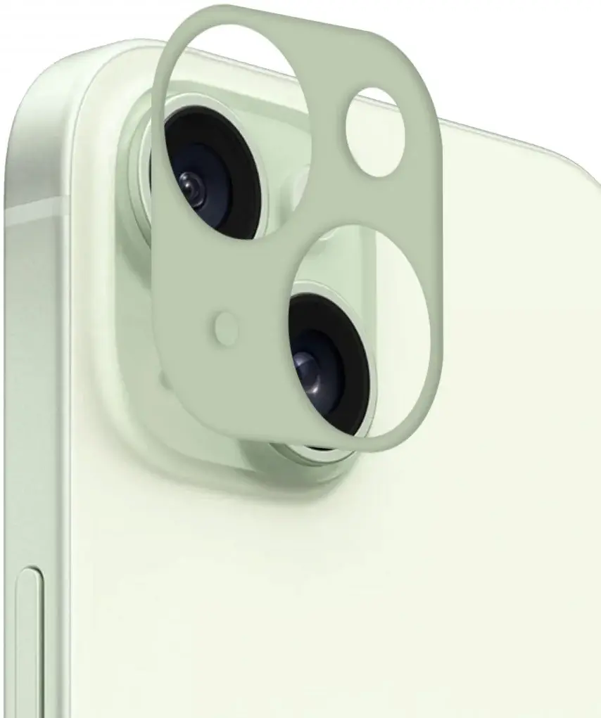 Rosso Apple iPhone 15 / 15 Plus Camera Lens Protector Groen afbeelding 1