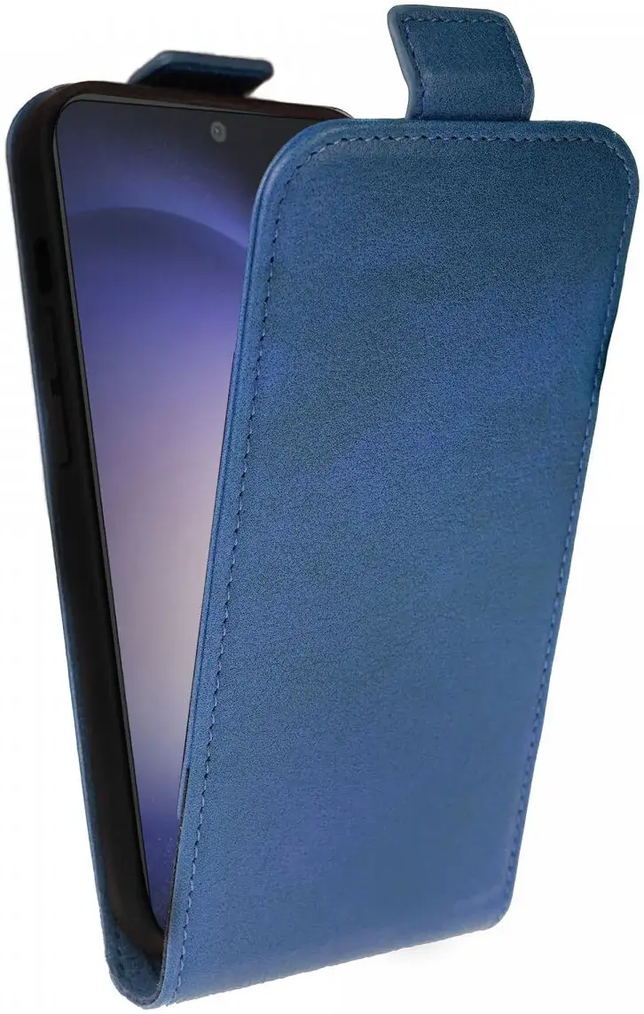 Rosso Element Samsung Galaxy S24 Hoesje Verticale Flip Case Blauw afbeelding 1