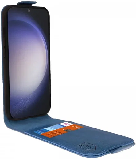 Rosso Element Samsung Galaxy S24 Hoesje Verticale Flip Case Blauw afbeelding 2