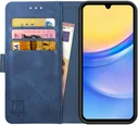 Rosso Element Samsung Galaxy A15 Hoesje Book Case Wallet Blauw