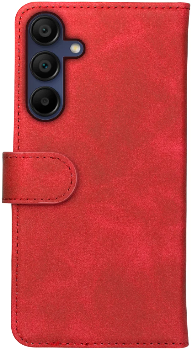 Rosso Element Samsung Galaxy A15 Hoesje Book Case Wallet Rood afbeelding 2