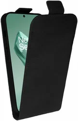 Rosso Element OnePlus 12 Hoesje Verticale Flip Case Zwart afbeelding