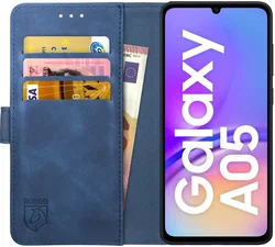 Rosso Element Samsung Galaxy A05 Hoesje Book Case Wallet Blauw afbeelding