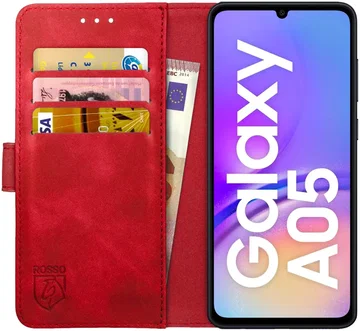 Rosso Element Samsung Galaxy A05 Hoesje Book Case Wallet Rood