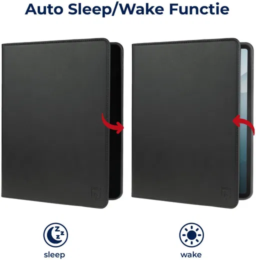 Rosso Element Lenovo Tab P12 Hoes Book Case Zwart afbeelding 2