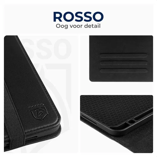 Rosso Element Lenovo Tab P12 Hoes Book Case Zwart afbeelding 5