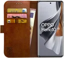 Rosso Element Oppo Reno 10 Pro Hoes Book Case Wallet Bruin
