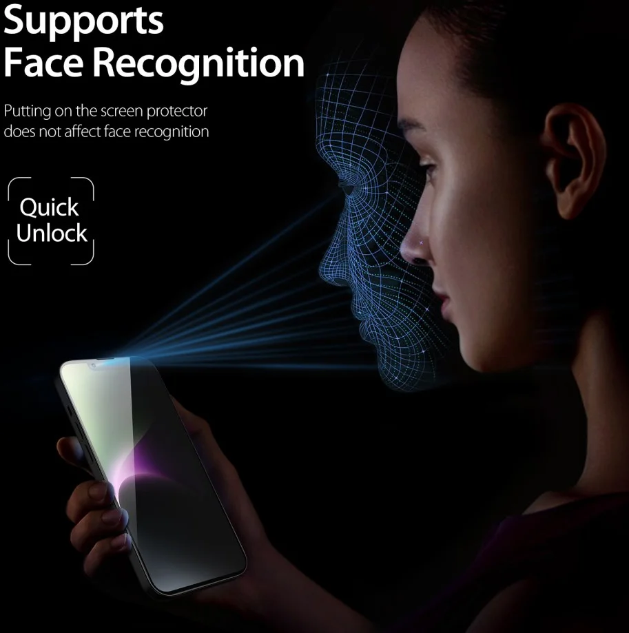 Dux Ducis Apple iPhone 15 Screen Protector Privacy Tempered Glass 9H afbeelding 5