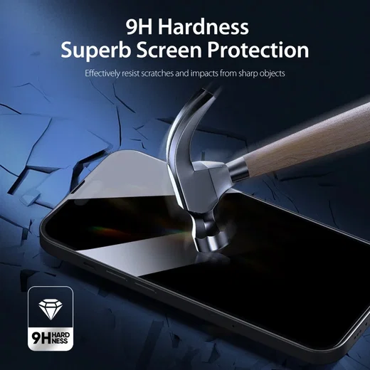 Dux Ducis Apple iPhone 15 Pro Screen Protector Privacy Tempered Glass afbeelding 4