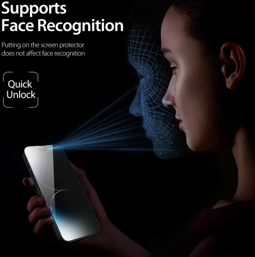 Dux Ducis Apple iPhone 15 Pro Screen Protector Privacy Tempered Glass afbeelding 5