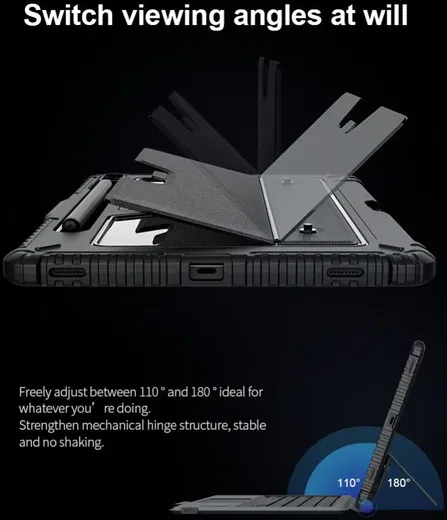 Nillkin Samsung Galaxy Tab S7/S8 Hoes met Bluetooth Toetsenbord Zwart afbeelding 7