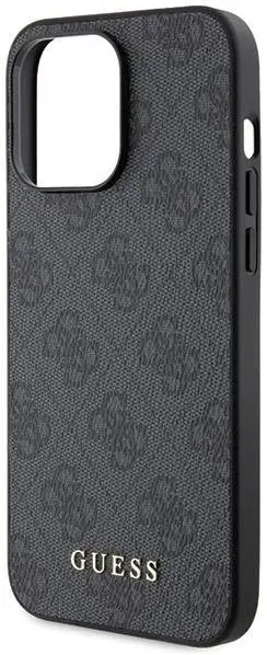 Guess Apple iPhone 15 Pro Hoesje Hard Case 4G Logo Metal Grijs afbeelding 6