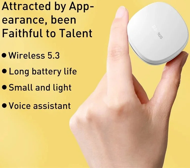 Baseus Bowie WM01 TWS Headset Draadloze Bluetooth Oordopjes Zwart afbeelding 5