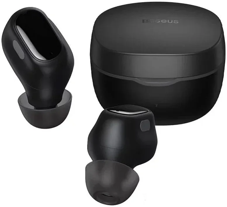 Baseus Bowie WM01 TWS Headset Draadloze Bluetooth Oordopjes Zwart afbeelding 1