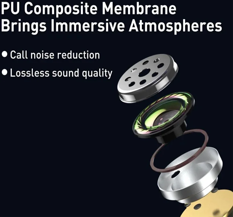 Baseus Bowie WM01 TWS Headset Draadloze Bluetooth Oordopjes Wit afbeelding 6